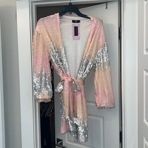 Sequin wrap dress  never worn